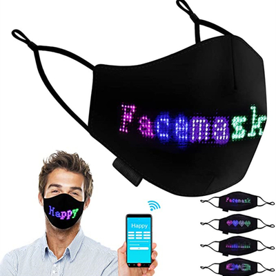 Festival Programmeerbare LEIDEN Gezichtsmasker met Lichtgevende Geleide Vertoningsdiy Teksten