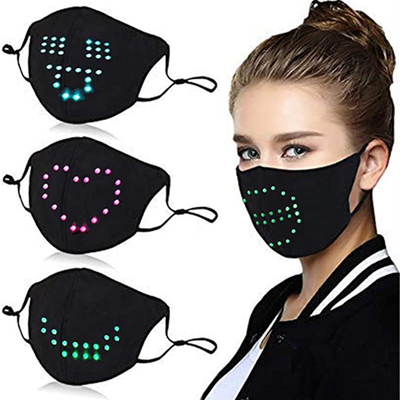 Van de LEIDENE van het Programmeerbare LEIDENE Spraakherkenninganimatie het Licht Gezichtsmasker omhoog
