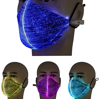 Lichtgevende leiden ijlen Multi de Kleurenlicht die van het Gezichtsmasker omhoog bij Nacht opvlammen