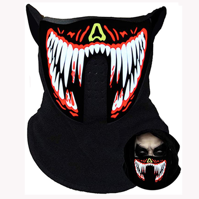 Het stemlicht leidde omhoog Gezichts Griezelig van het Masker Rode Gezicht voor de Partij van DJ Halloween