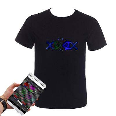 APP Controle van de LEIDENE Programmeerbare Navulbaar van Bluetooth Verlichtingst-shirt