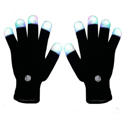 Het vingertoplicht op LEIDENE Hand Gloves RGB Kleur 6 Opvlammende Wijzen voor Volwassenen