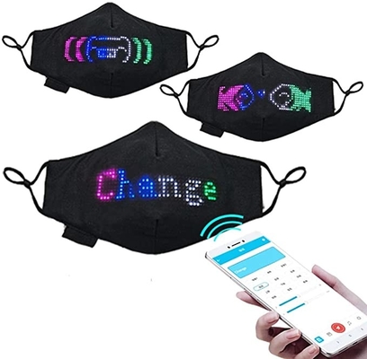 Programmeerbare LEIDEN van het partijfestival Gezichtsmasker Bluetooth App Gecontroleerd Navulbaar USB