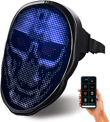 Van het programmeerbare LEIDENE de Elektronische Veranderende Gezichtsdekking Gezichtsmasker met Bluetooth App