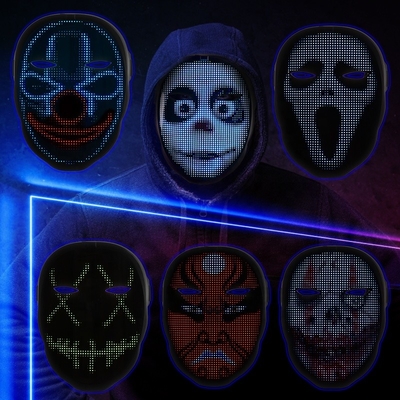 Van het programmeerbare LEIDENE de Elektronische Veranderende Gezichtsdekking Gezichtsmasker met Bluetooth App