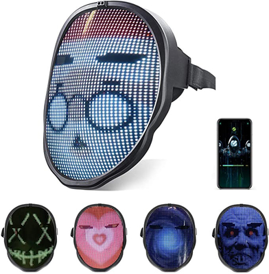 Slimme LEIDEN van Bluetooth Smartphone App Gezichtsmasker het Glanzen Gezichtscosplay Licht omhoog