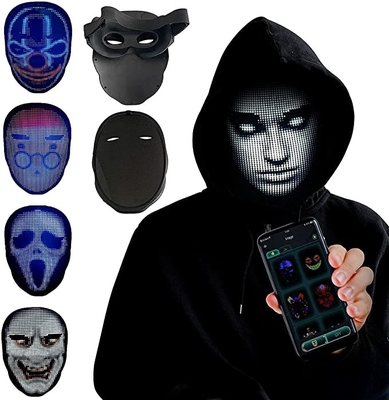 APP controleerde van het Slimme het Verschuivende LEIDENE Aangepaste Patroon Gezichtsmasker uploadt Beelden
