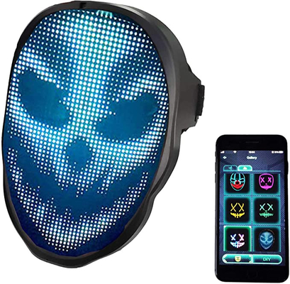 APP controleerde van het Slimme het Verschuivende LEIDENE Aangepaste Patroon Gezichtsmasker uploadt Beelden