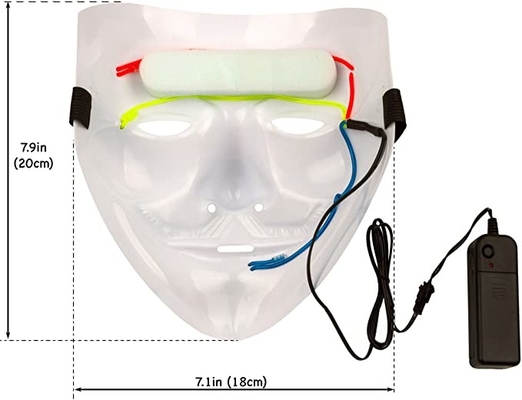 Witte LEIDEN van Halloween Gezichtsmasker V voor de Anonieme Kerel van het Vetemasker