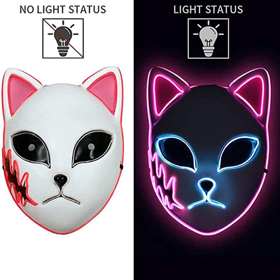 Halloween-LEIDENE van Anime van de Demonmoordenaar van het Japanse het Licht Gezichtsmasker omhoog voor Cosplay