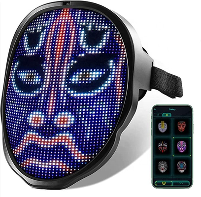 Partij van het Slimme LEIDENE van de de Telefooncontrole Gezichtsmasker het Programma DIY van Bluetooth