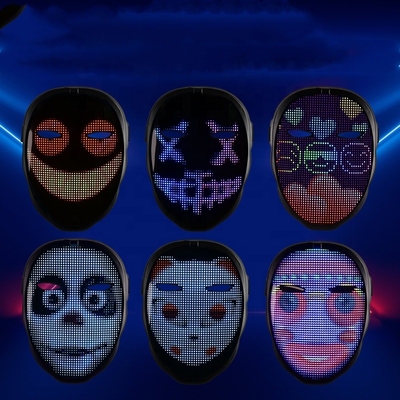 Partij van het Slimme LEIDENE van de de Telefooncontrole Gezichtsmasker het Programma DIY van Bluetooth