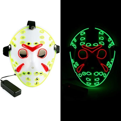 Jason Horror Halloween-het LEIDENE Gezichtsmasker van Cosplay voor Maskerade