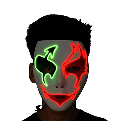 LEIDEN van verschrikkingshalloween Gezichtsmasker met Schuim binnen Comfortabel om te dragen