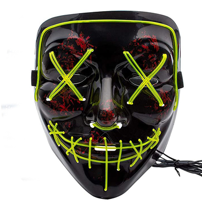 Maskeradelicht op Halloween-Zuiveringsmasker Lichtgevend met 10 Verschilkleuren
