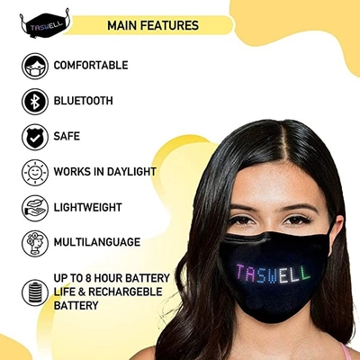 Licht die het omhoog ijlt het Programmeerbare Masker van het HOOFDpartijgezicht APP gloeien