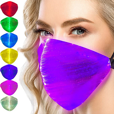 Vezel Optische Programmeerbare LEIDEN Gezichtsmasker 7 Lichte Kleuren 5 Opvlammende Wijzen