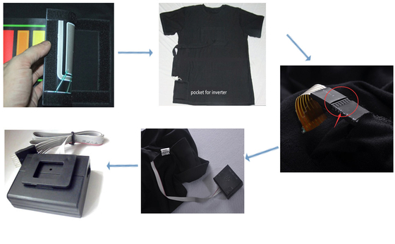 Opvlammende Gloeiende Geluid Geactiveerde LEIDENE T-shirt 2xAAA
