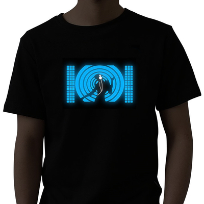LEIDEN van partijdj Geluid Geactiveerd T-shirtlicht op Equaliserkleding