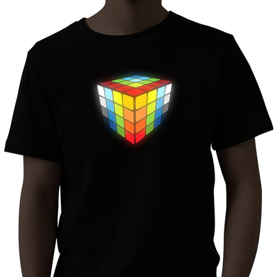 De zomer het Geluid Geactiveerde van de LEIDENE Licht die T-shirtequaliser omhoog opvlammen
