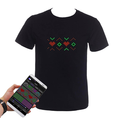 Van de Slimme LEIDENE van Bluetooth van de de Mobiele toepassingcontrole Verlichtingst-shirt Word van Prgrammable