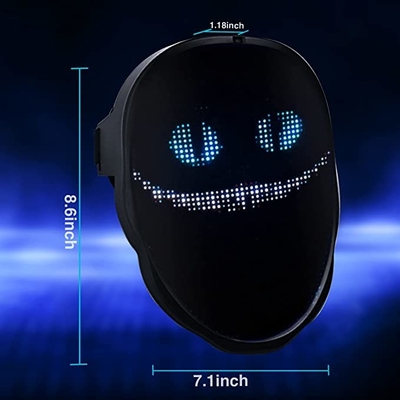 Halloween-Partij van het Slimme LEIDENE het Gezicht van Bluetooth Gezichtsmasker APP het Gecontroleerde Veranderen