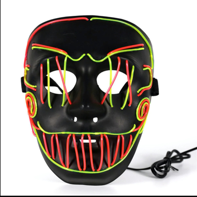 Dwars Geleid het Gezichtsmasker van de Steekjoker Halloween voor het Licht van Partijcoplay omhoog in Dark