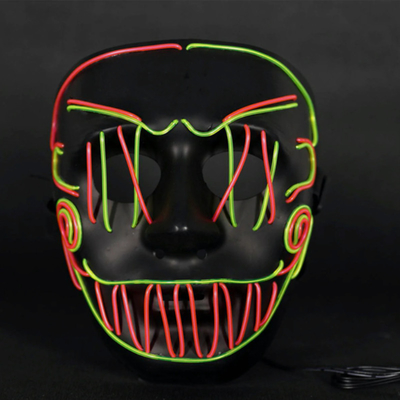 Dwars Geleid het Gezichtsmasker van de Steekjoker Halloween voor het Licht van Partijcoplay omhoog in Dark