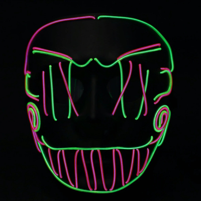 Dwars Geleid het Gezichtsmasker van de Steekjoker Halloween voor het Licht van Partijcoplay omhoog in Dark