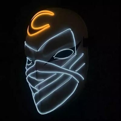 Materiaal die van het Maskerpvc van de maanridder het Halloween Light Up Geleide in Dark gloeien