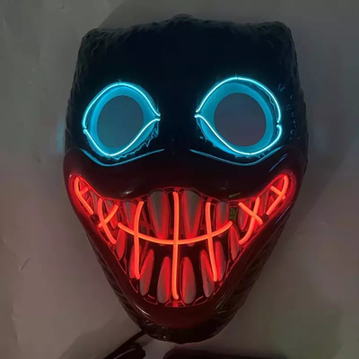 Bobby Light Up Halloween-van het LEIDENE het Materiaal van pvc Gezichtsmasker voor Cosplay-Partij
