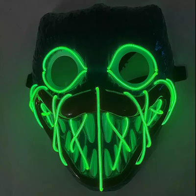 Bobby Light Up Halloween-van het LEIDENE het Materiaal van pvc Gezichtsmasker voor Cosplay-Partij