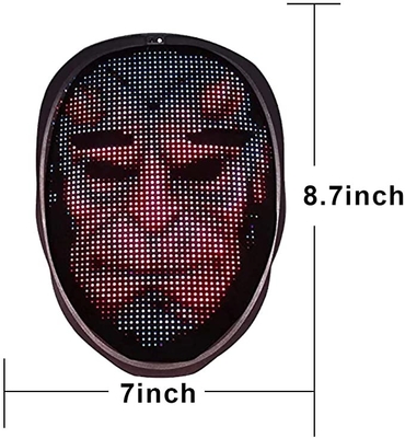 Programmeerbare Bluetooth-LEIDEN Masker voor de Partijmaskerade van Kostuumcosplay