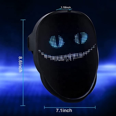 LEIDENE van Bluetooth van douanegezichten Maskerdiy APP Controle voor de Partij van Halloween Cosplay