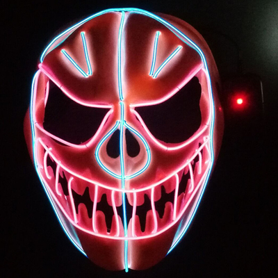Halloween-van het de Draadgezicht van Pompoen van de Flexibele Gr het Masker Gloeiend LEIDENE de Verlichtingsmasker Neonvakantie