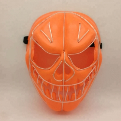 Halloween-van het de Draadgezicht van Pompoen van de Flexibele Gr het Masker Gloeiend LEIDENE de Verlichtingsmasker Neonvakantie