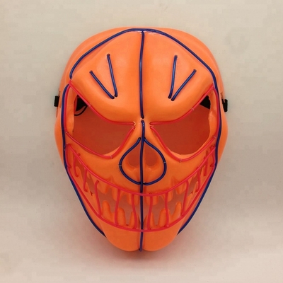 Halloween-van het de Draadgezicht van Pompoen van de Flexibele Gr het Masker Gloeiend LEIDENE de Verlichtingsmasker Neonvakantie