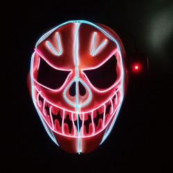 Halloween-van het de Draadgezicht van Pompoen van de Flexibele Gr het Masker Gloeiend LEIDENE de Verlichtingsmasker Neonvakantie