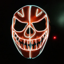 Halloween-van het de Draadgezicht van Pompoen van de Flexibele Gr het Masker Gloeiend LEIDENE de Verlichtingsmasker Neonvakantie