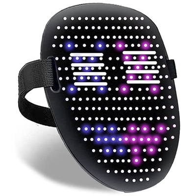Van het veelkleurige Halloween-LEIDENE van de de Inductieschakelaar Gezichtsmasker het Automatische Lichtgevende Masker