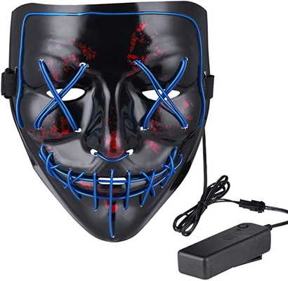 Van het enge Halloween-LEIDENE de Zuiveringslicht Gezichtsmasker op pvc-Masker voor Volwassenen