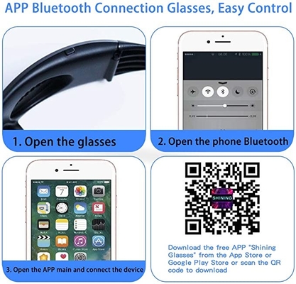App controleerde Programmeerbaar Flintglas met de Tekstpatroon van Bluetooth DIY