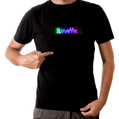 Programmeerbare LEIDENE die Verlichtingst-shirt voor Partijfestival wordt aangepast